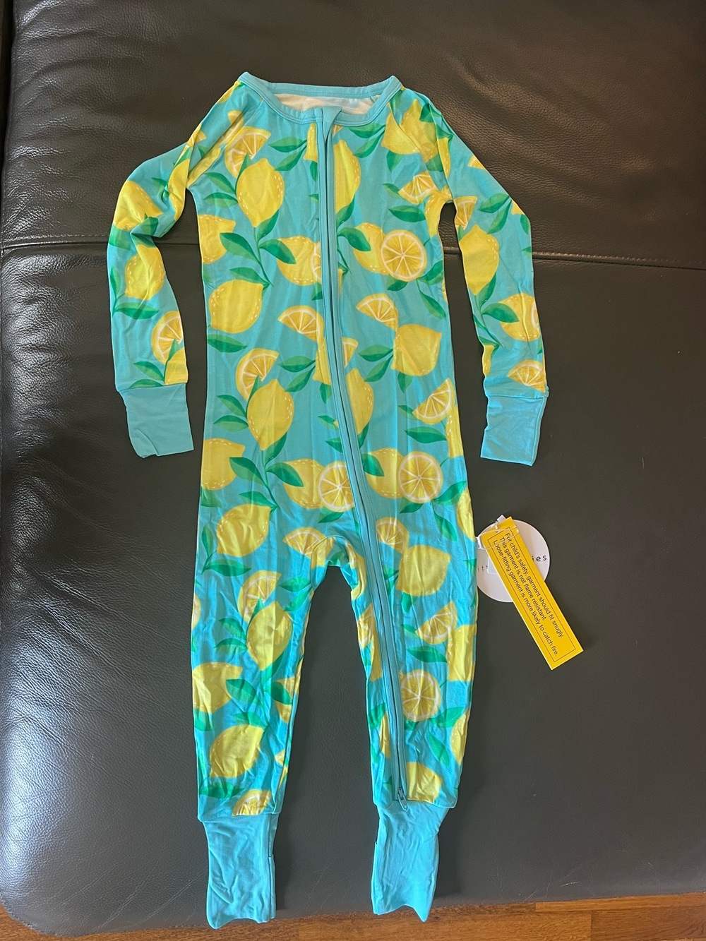 Little Sleepies Blue Sunny Citrus Zippy - Picture 1 of 1